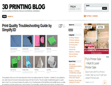 Tablet Screenshot of 3dprinting-blog.com